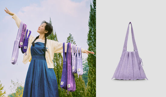 【女優 チョ・イヒョン】Lucky Pleats Knit Bag