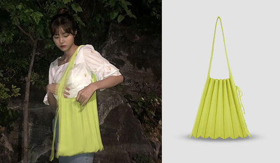 【女優 Hong Ye Ji】インスタグラム @red._.yeji_Lucky Pleats Knit M Lime