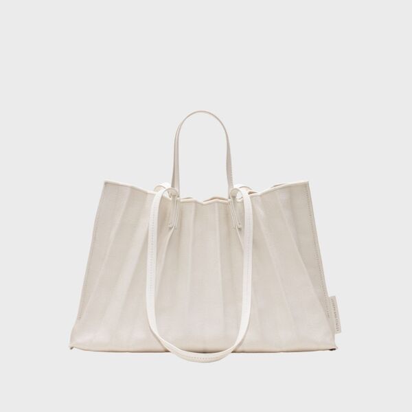 ラッキープリーツキャンバスコーテッド(L) クリーム