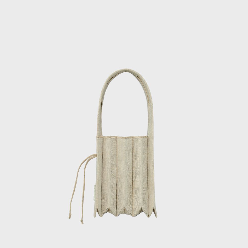 ラッキープリーツニットスターリー(S) シェルベージュ