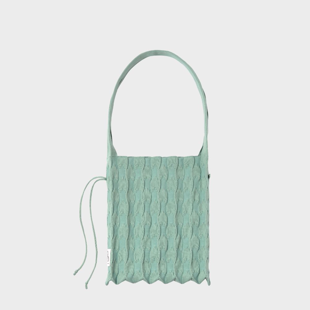 ラッキープリーツニットプレッツェル(M) バジル