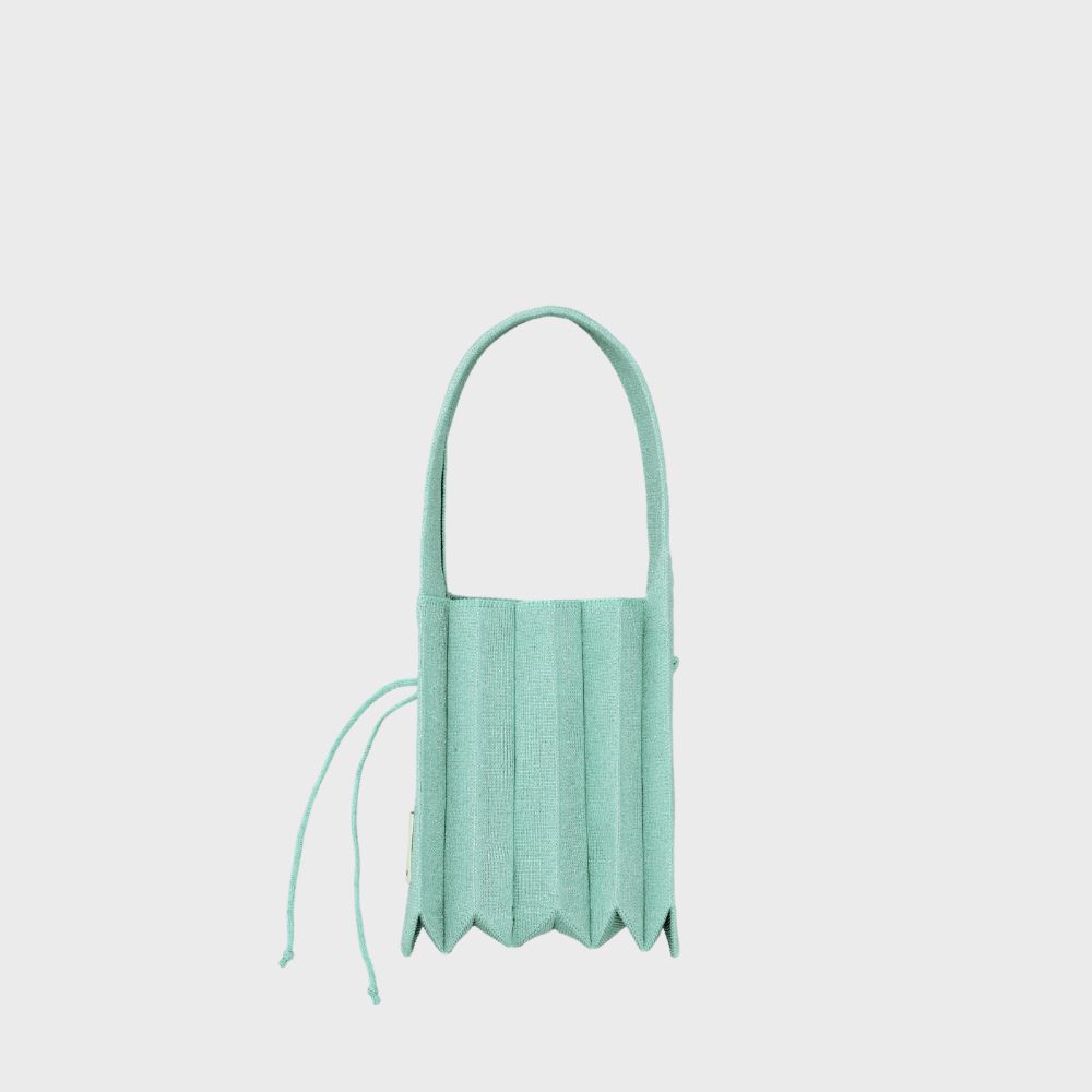 ラッキープリーツニットスターリー(S) シャインジェイド