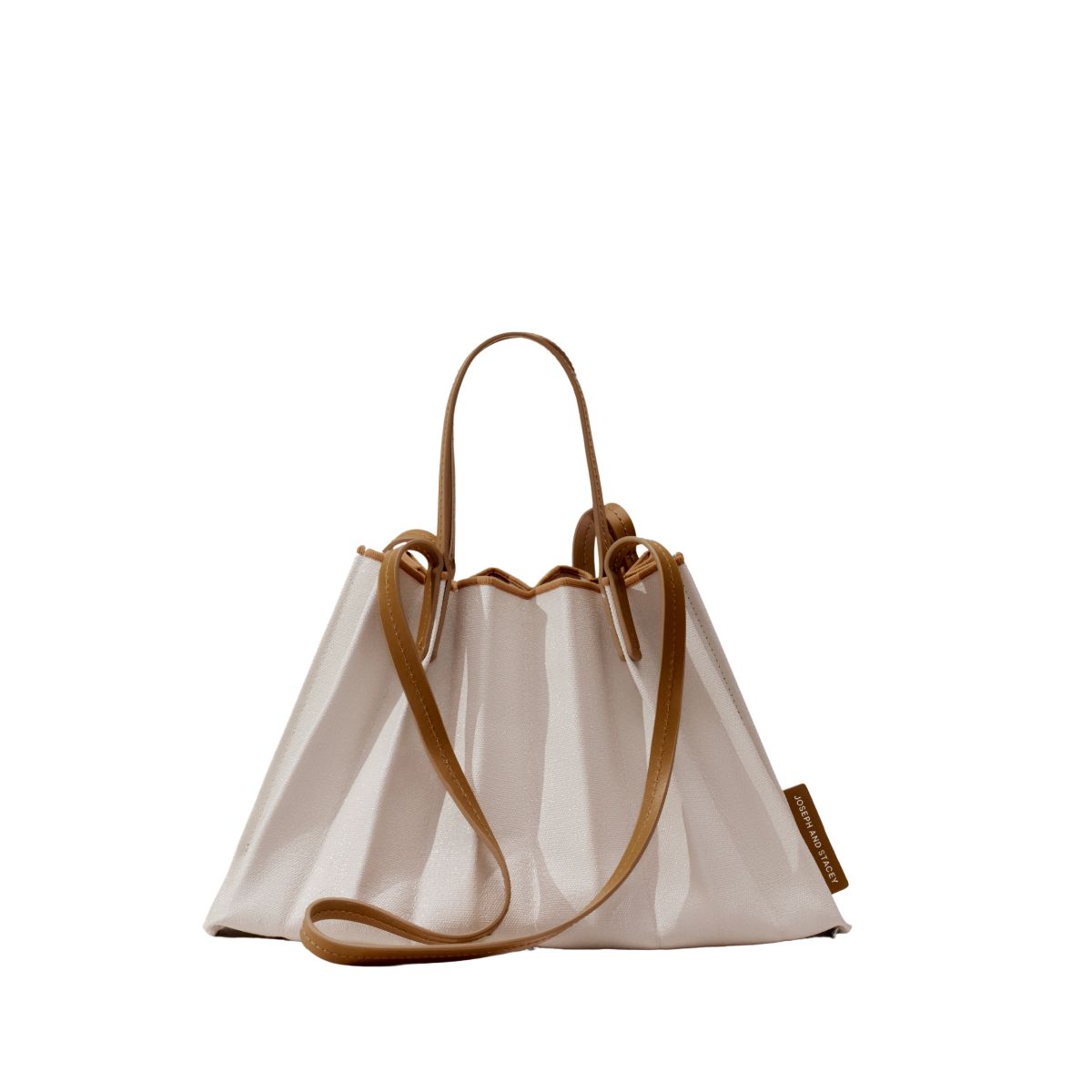 ラッキープリーツキャンバスコーテッド(S) ピーカンブラウン