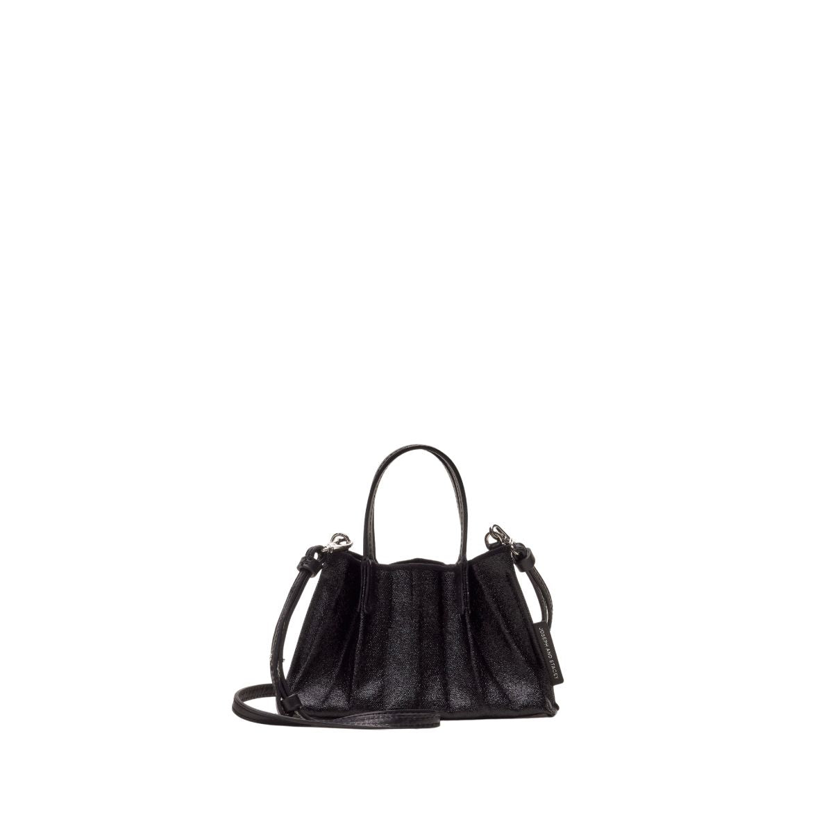 ラッキープリーツキャンバスコーテッドベビーバッグ マットブラック