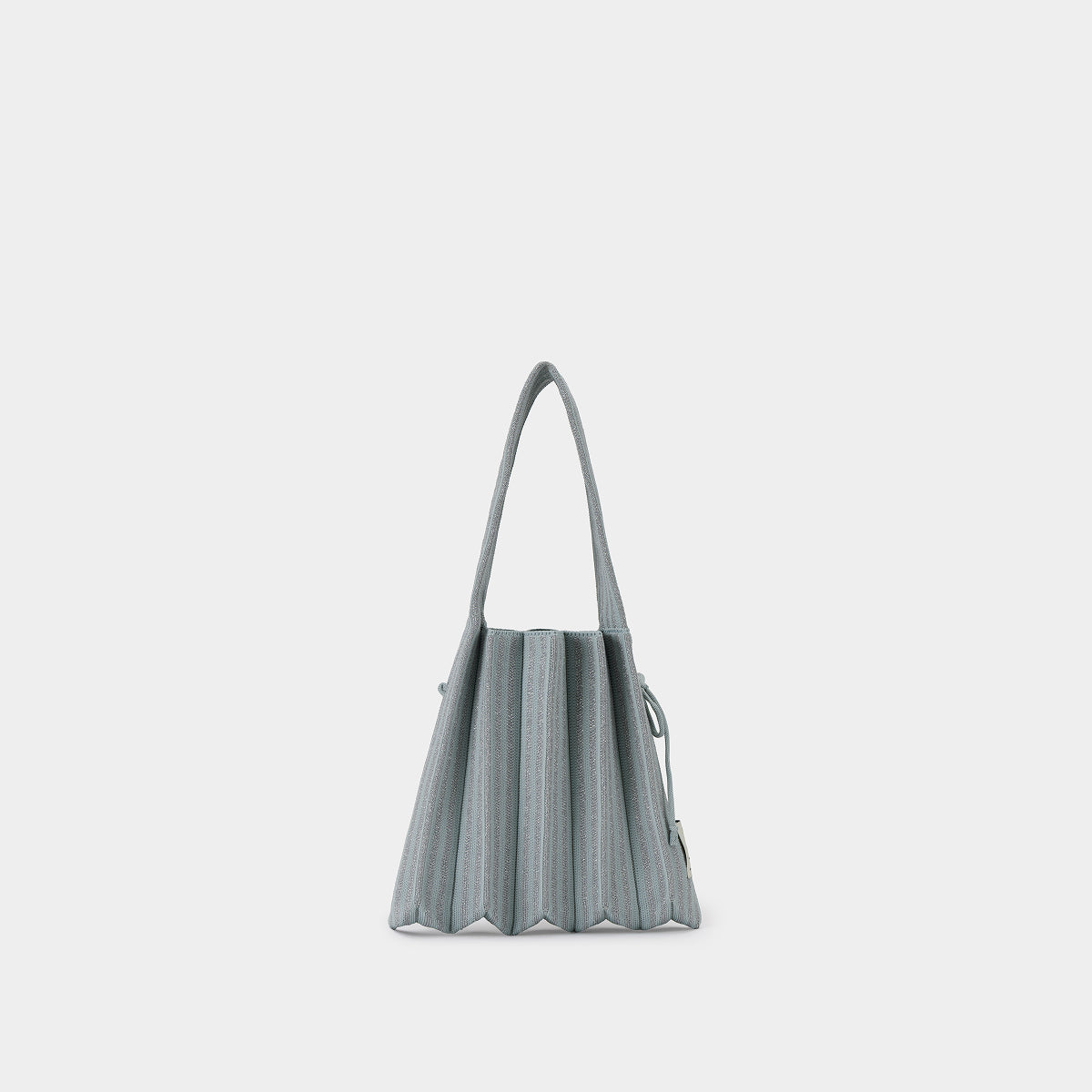 Lucky Pleats Knit S Stripe Blue Grey