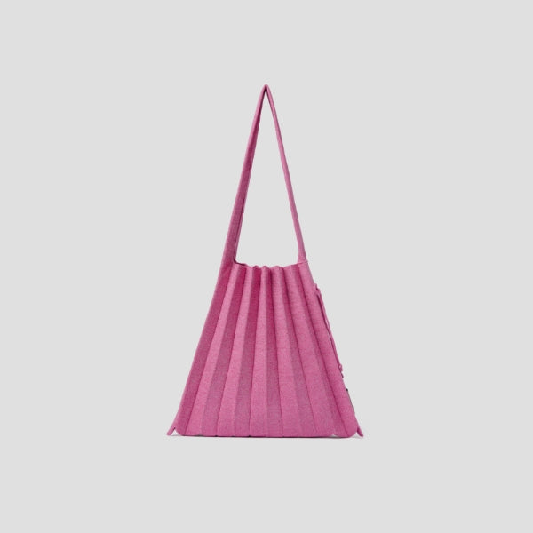 ラッキープリーツニットスターリー(M) ペタルピンク
