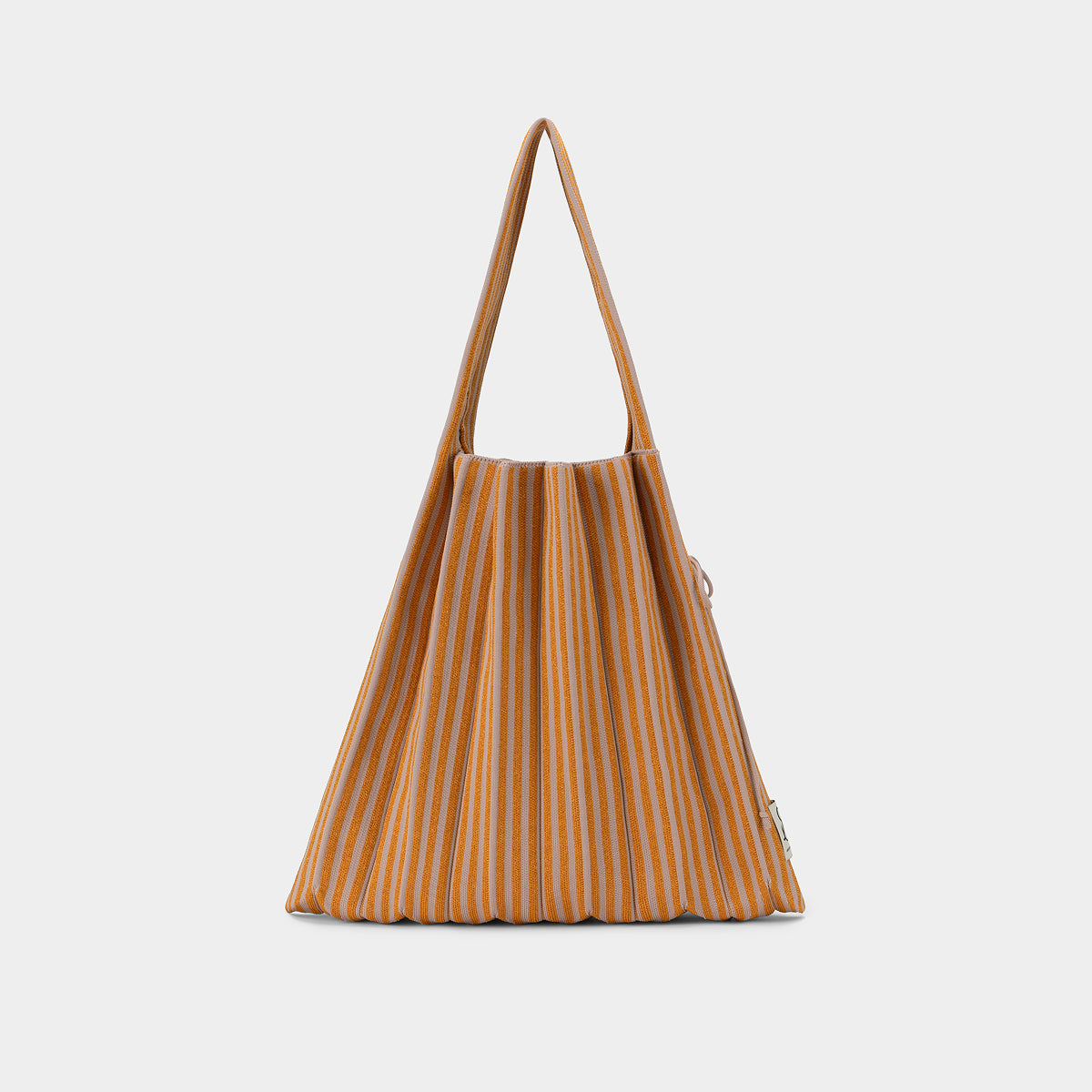 Lucky Pleats Knit L Stripe Orange