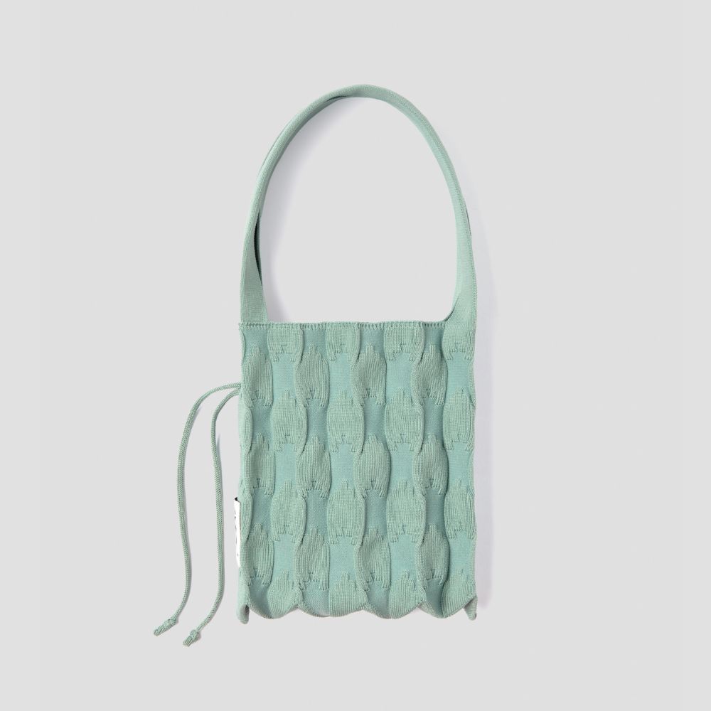 ラッキープリーツニットプレッツェル(S) バジル