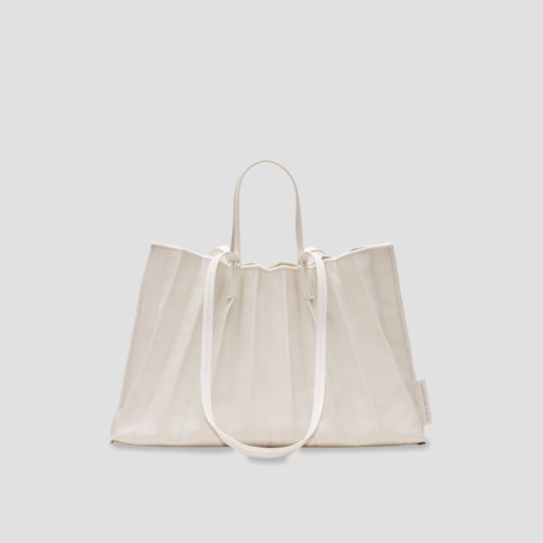 ラッキープリーツキャンバスコーテッド(L) クリーム