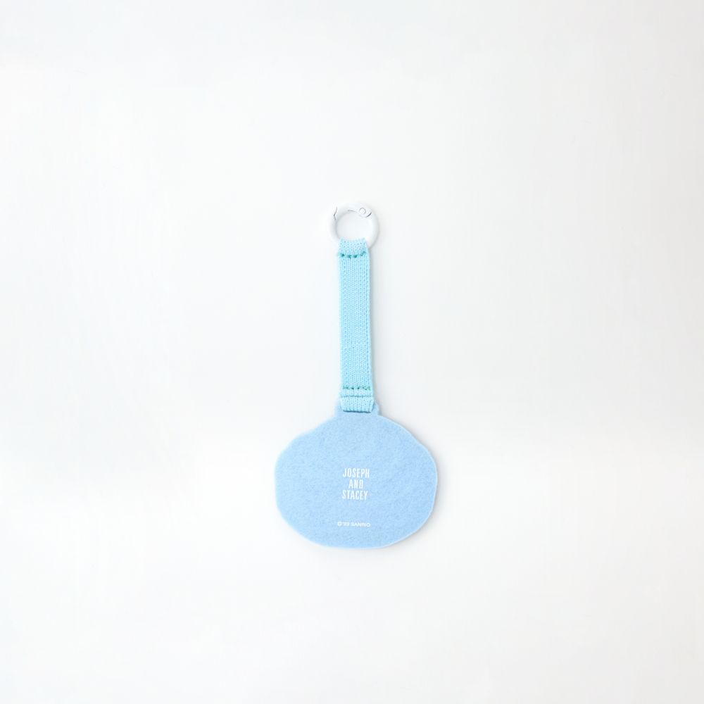 ラッキープリーツニットモチーフキーリング シナモロール ブルー