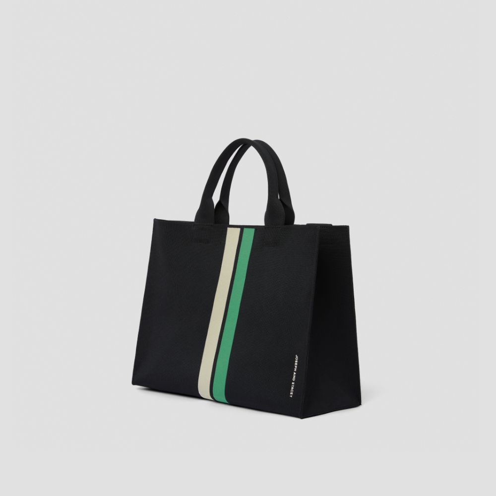 LPKラティスニットトートバッグ(L)ライン リッチブラック