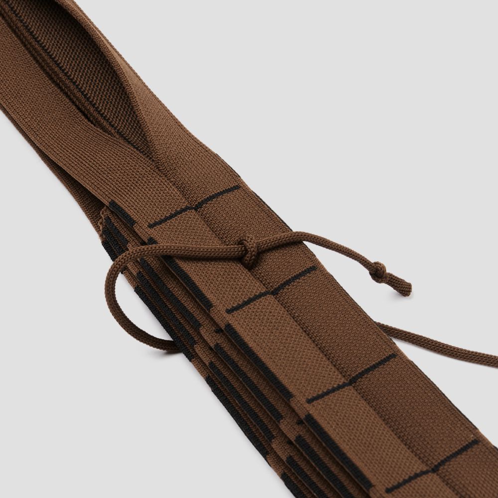 ラッキープリーツニットグリッド(S) モカチョコ