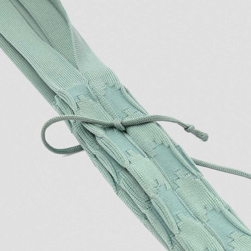 ラッキープリーツニットプレッツェル(S) バジル