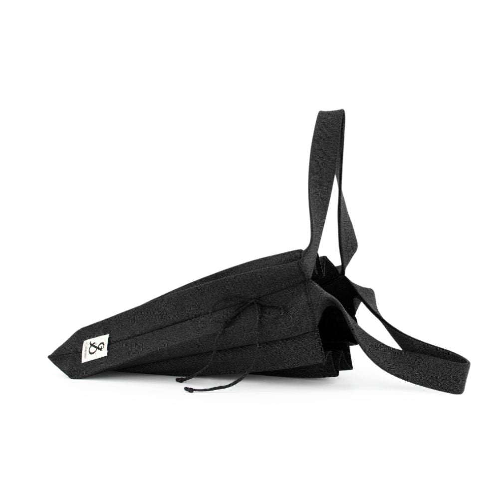 ラッキープリーツニットスターリー(L) ブラック