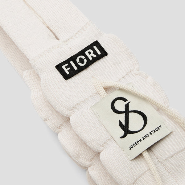 ラッキープリーツニットミ二クロスフィオーリ クリームホワイト