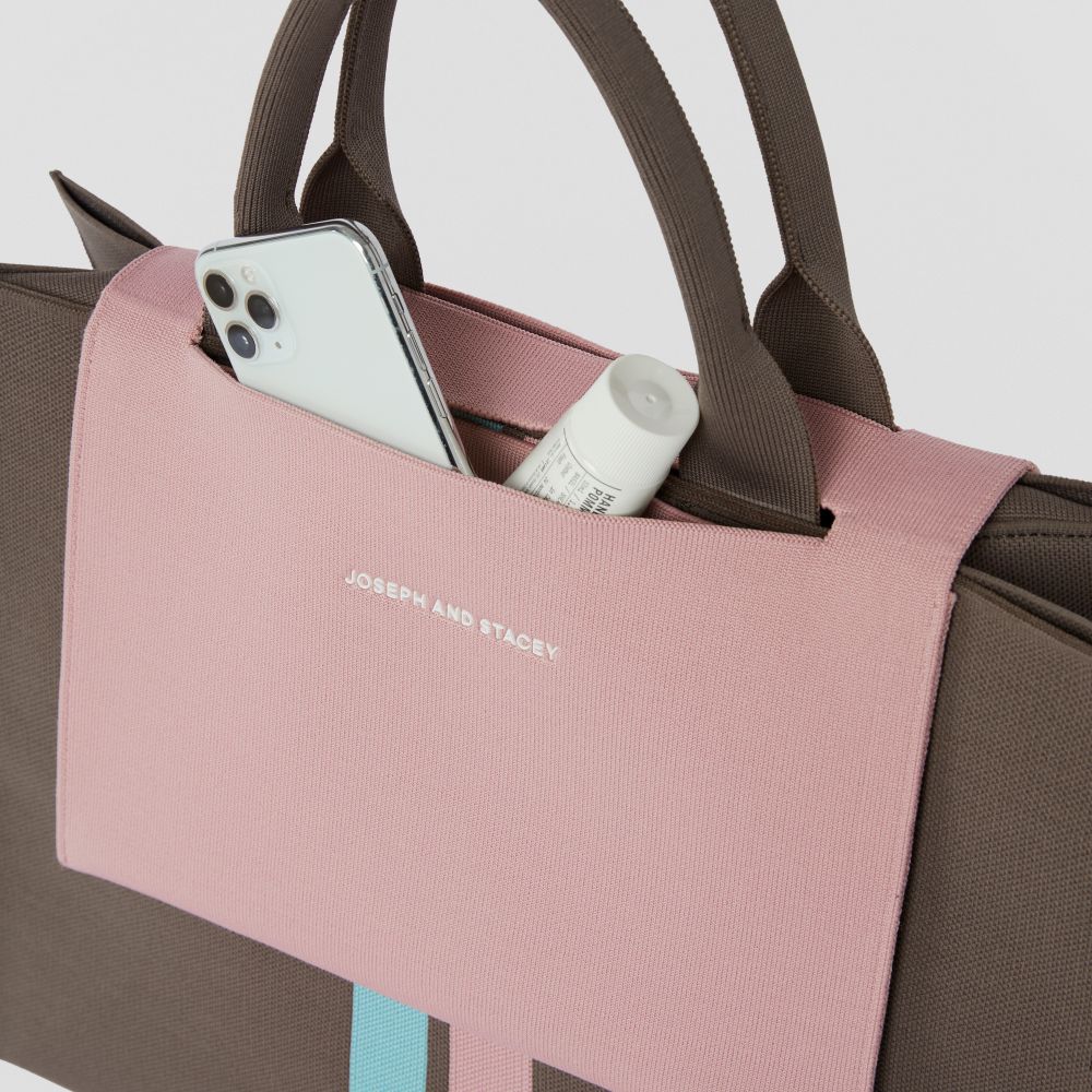 LPKラティスニット(L)フラップポケット ウォームピンク