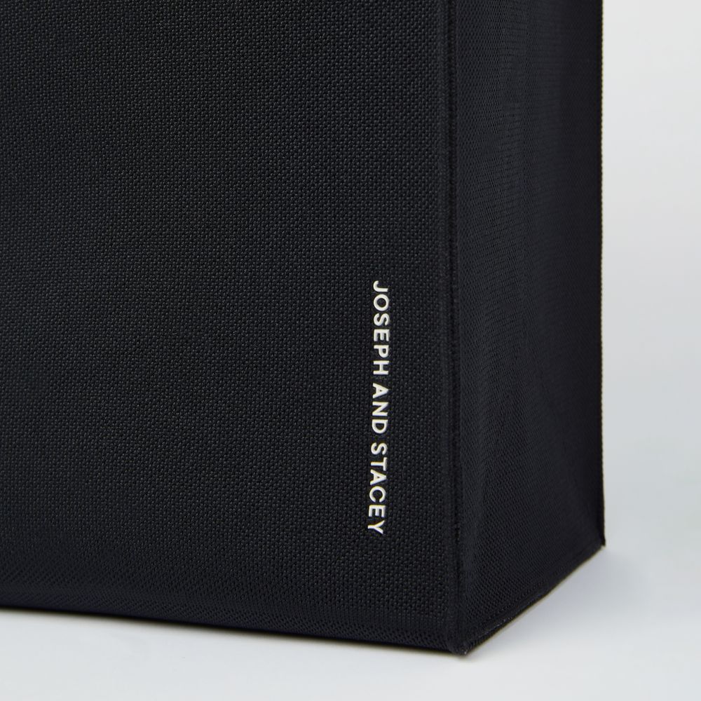 LPKラティスニットトートバッグ(L)ライン リッチブラック