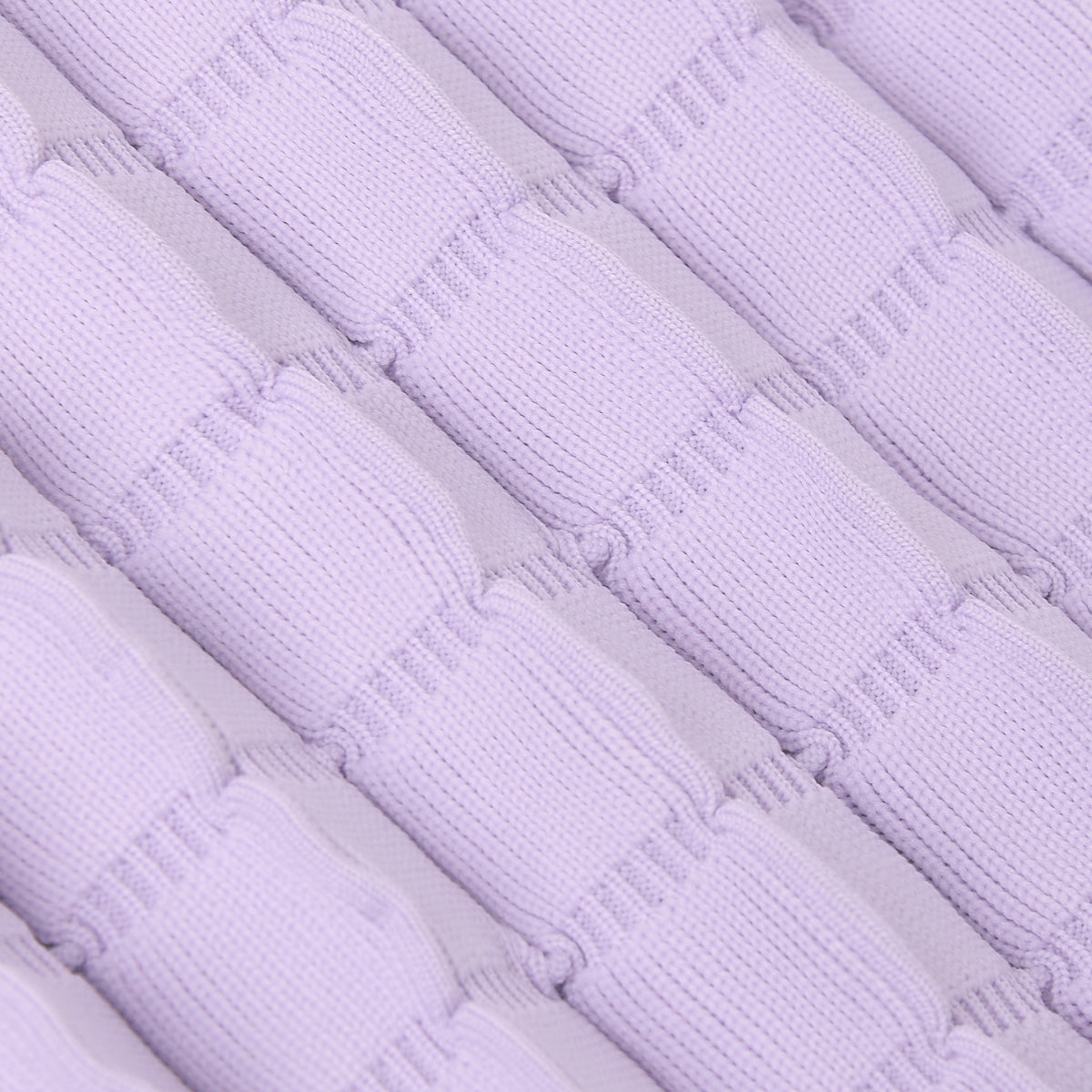 ラッキープリーツニットフィオーリ(M) ライラック