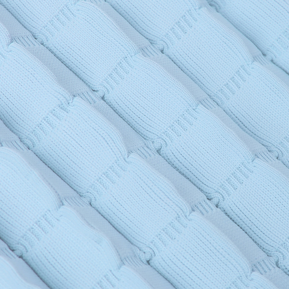 ラッキープリーツニットフィオーリ(L) ソーダ