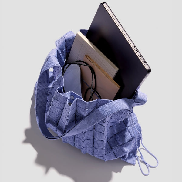 ラッキープリーツニットフィオーリ(L) ライラックミスト