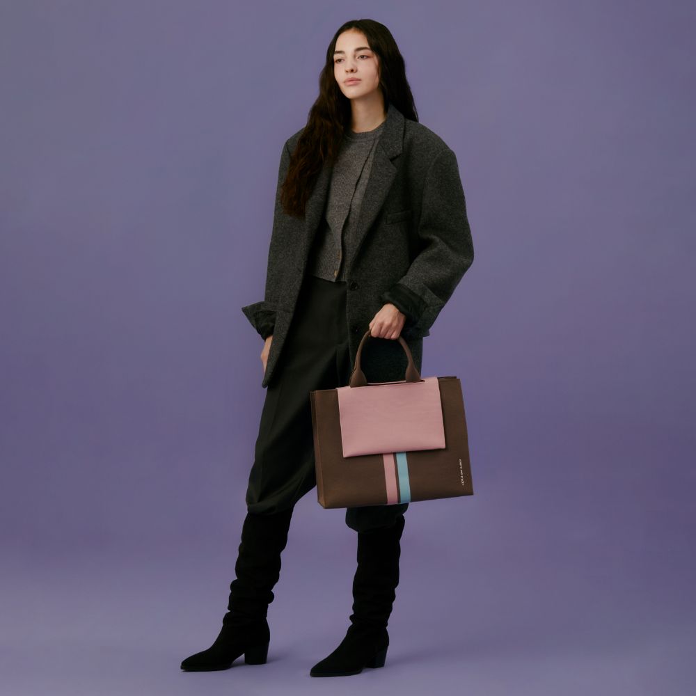 LPKラティスニット(L)フラップポケット ウォームピンク