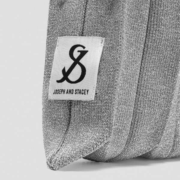 ラッキープリーツニット スターリー ワインバッグ プラチナ