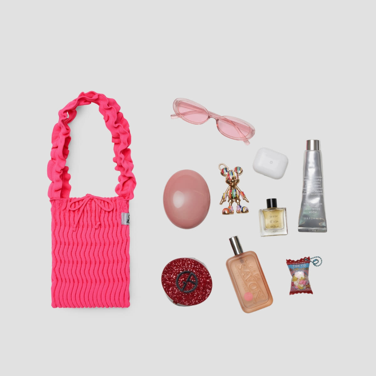 ブロウフロー ニットフリル (S) トロピカルピンク