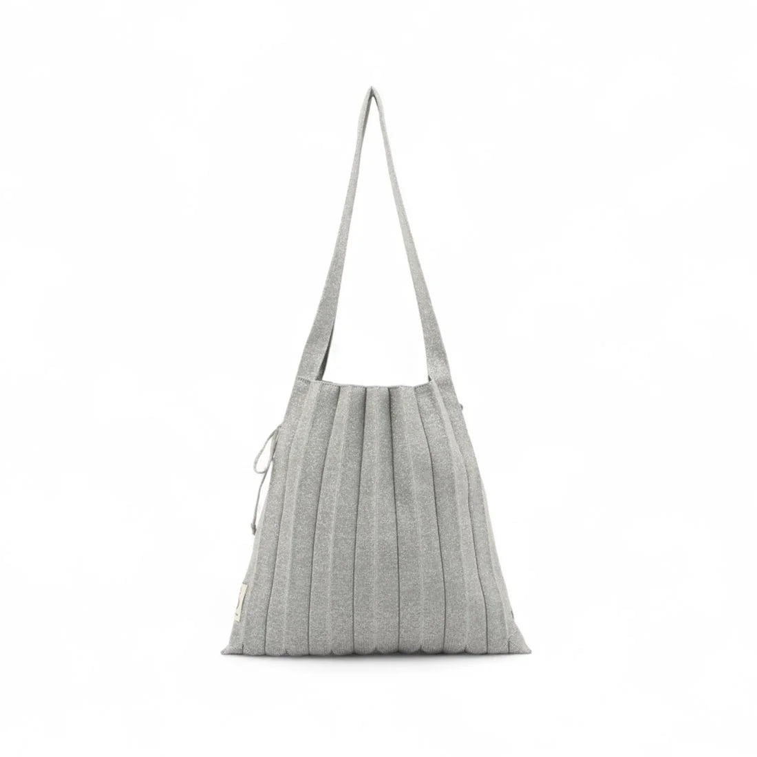 ラッキープリーツニットスターリー(M) プラチナ