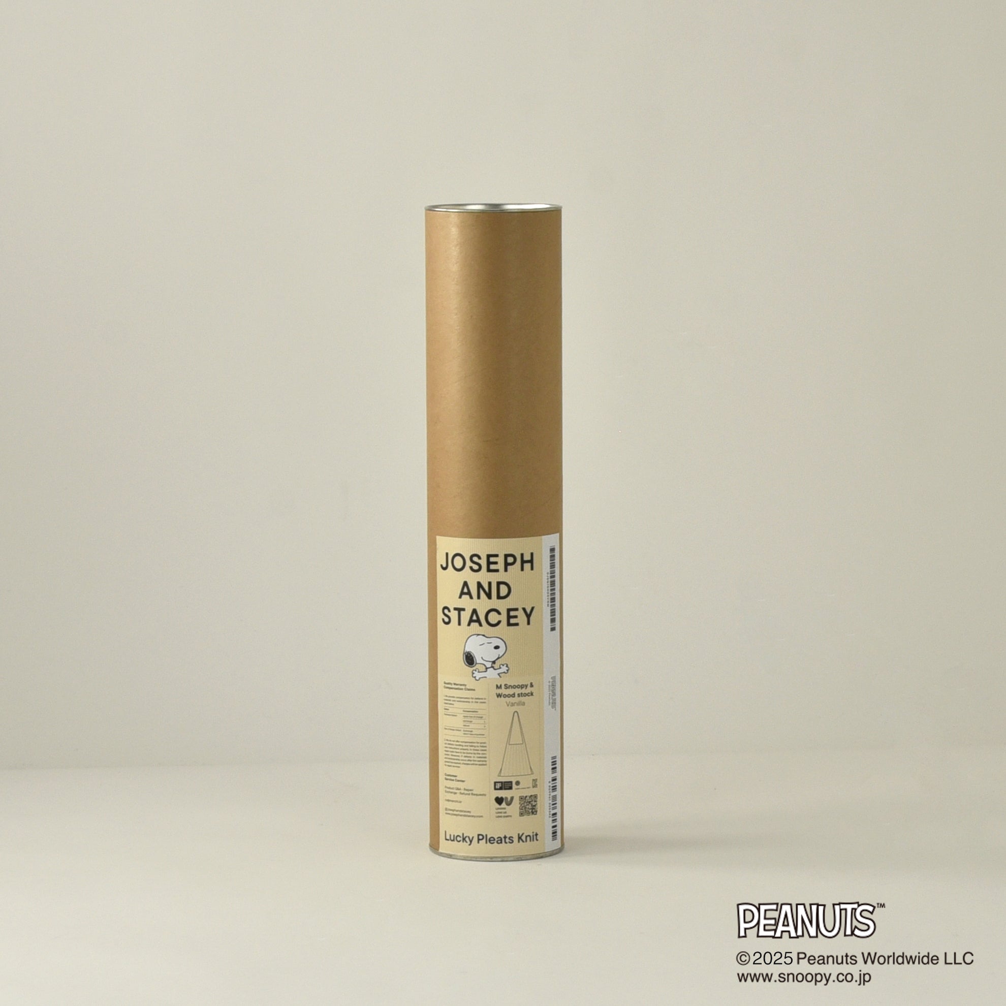 ラッキープリーツニット(M) スヌーピー&ウッドストック クリーム