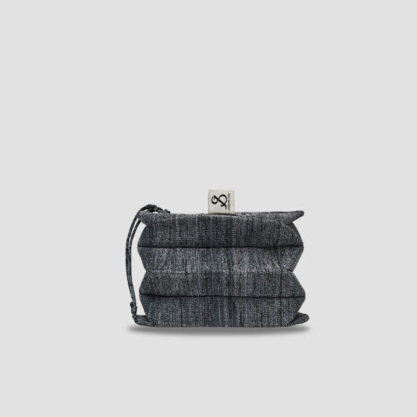 ラッキープリーツポーチ(S) ボヘミアンウィンディーブラック