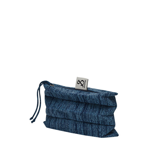 ラッキープリーツポーチ(S) ボヘミアンクォーツブルー