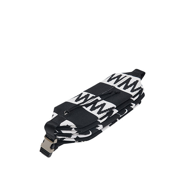 ラッキープリーツニット バックパック フューチャーフラワー (S) ブラックホワイト