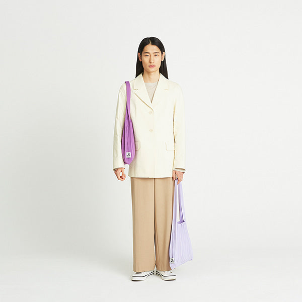 ラッキープリーツニット(M) モーヴ
