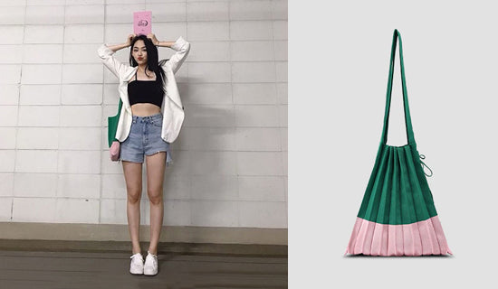 【アイドル・gugudanのカン・ミナ】インスタグラム Lucky Pleats Knit M Watermelon