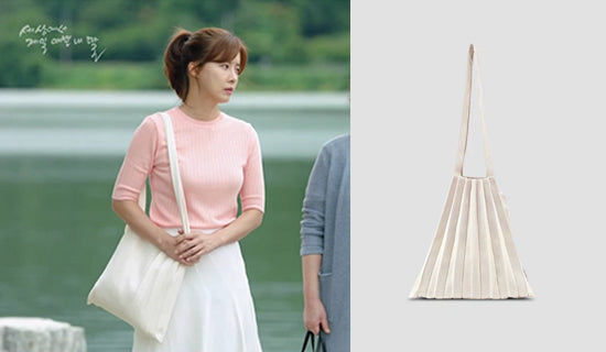 【女優 ユソン】KBS2「世界で一番可愛い私の娘 51話」Lucky Pleats Knit M Vanilla
