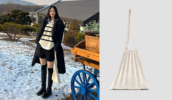 【モデル Heejung Park】インスタグラム@hello_kijeong_Lucky Pleats Knit M Vanilla