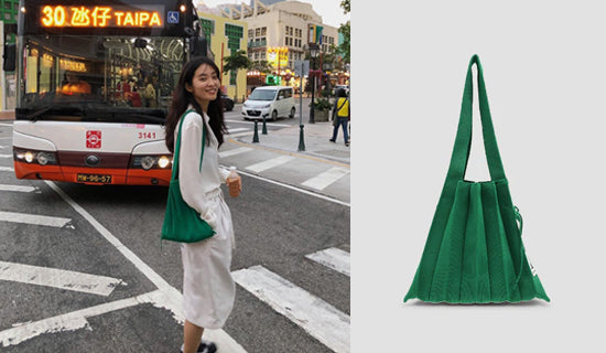【モデル Kwak Ji-young】インスタグラム @kwak_jy_Lucky Pleats Knit M Jelly Green