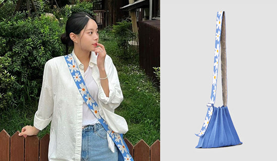 【ambassador・daoni】インスタグラム@daoni__ii_Lucky Pleats Knit Daisy Wing Cerulean Blue
