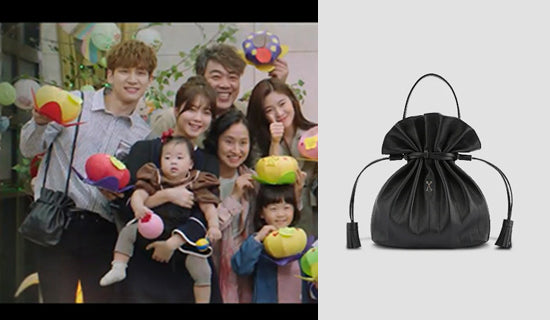 【女優 ノ・ジョンエ】tvN「偉大なショー 16話」Lucky Pleats Crossbag Rich Black