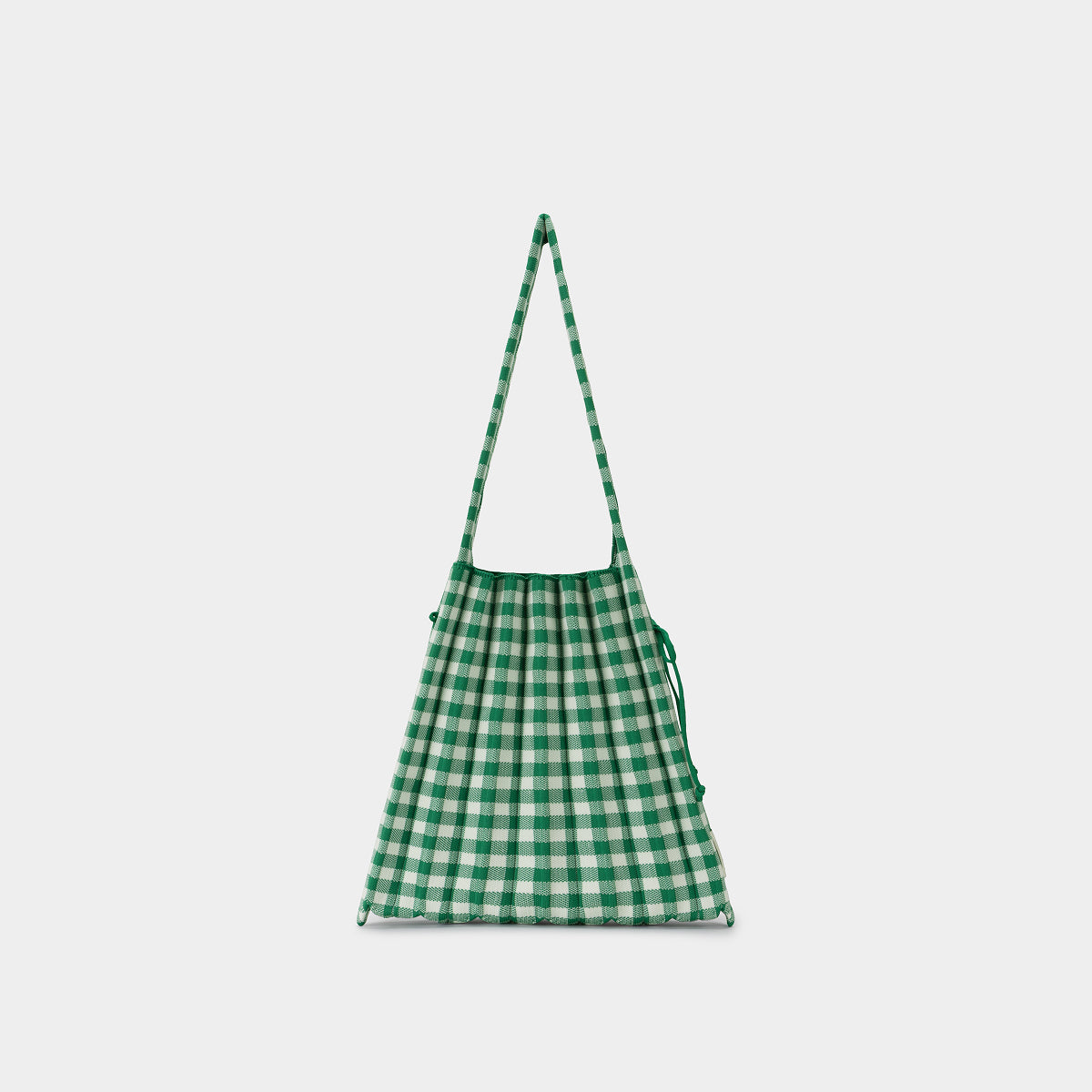 ラッキープリーツニットチェック(M) フォレストグリーン