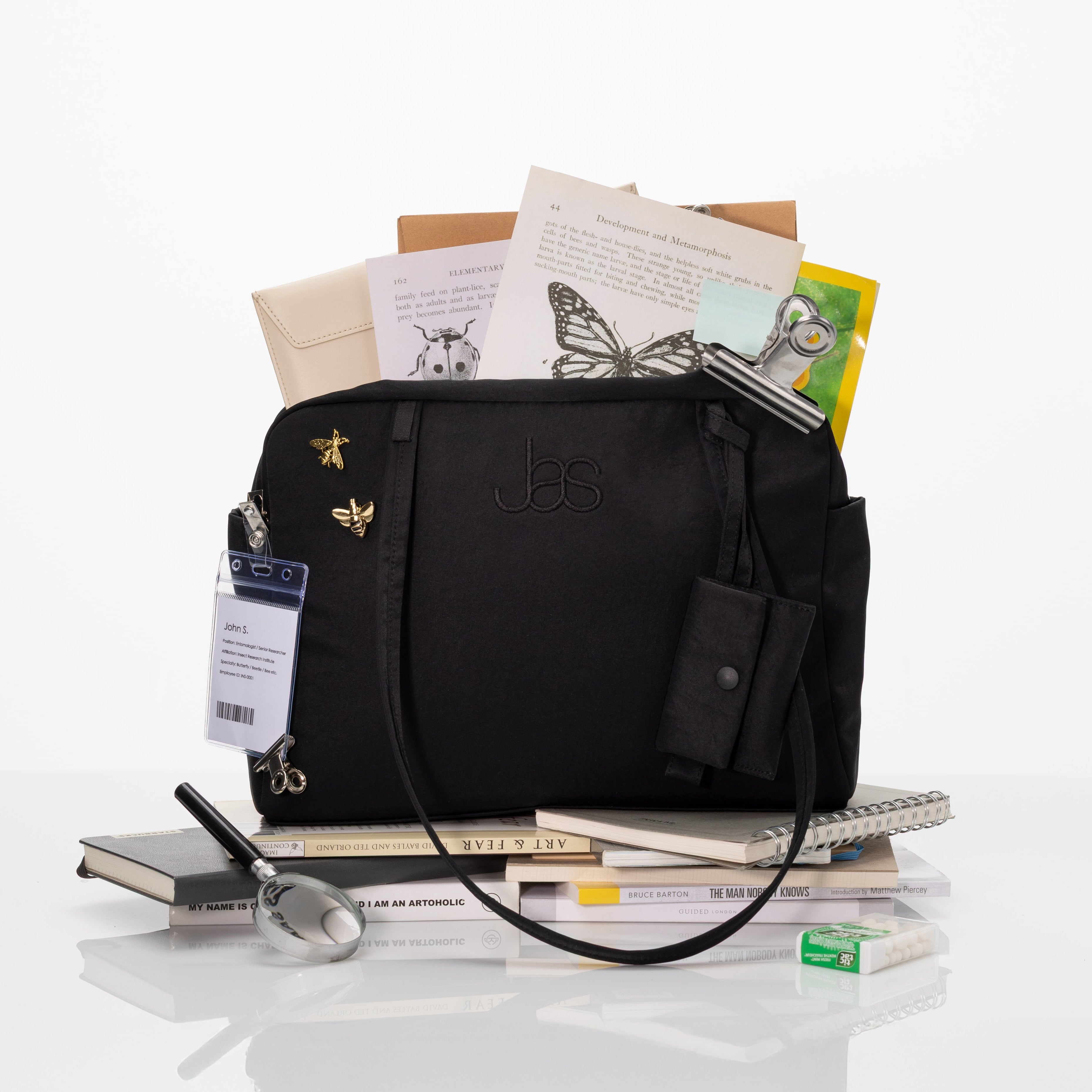 JAS Box Bag M カードキーリング セット ブラック