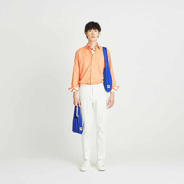 ラッキープリーツニット(M) ロイヤルブルー
