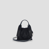 ラッキープリーツキャンバス トート(XS) ブラック_ブラック